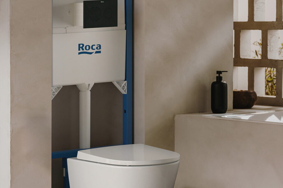 Roca-stelaz podtynkowy Duplo S-kompletny zestaw-ceramika WC