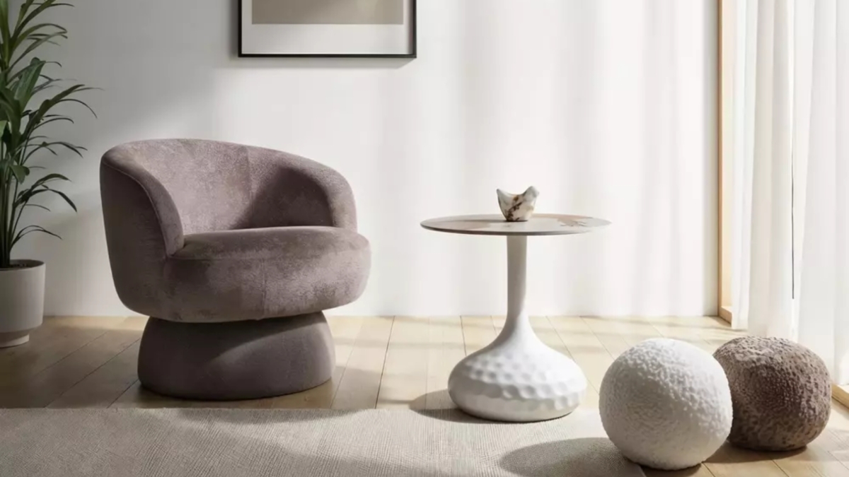 Fotel o modernistycznym kształcie